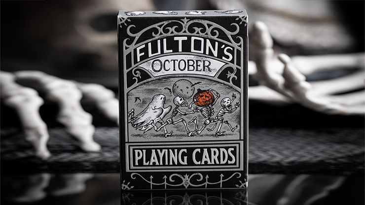 Fulton's October Tombstone Grey Playing Cards