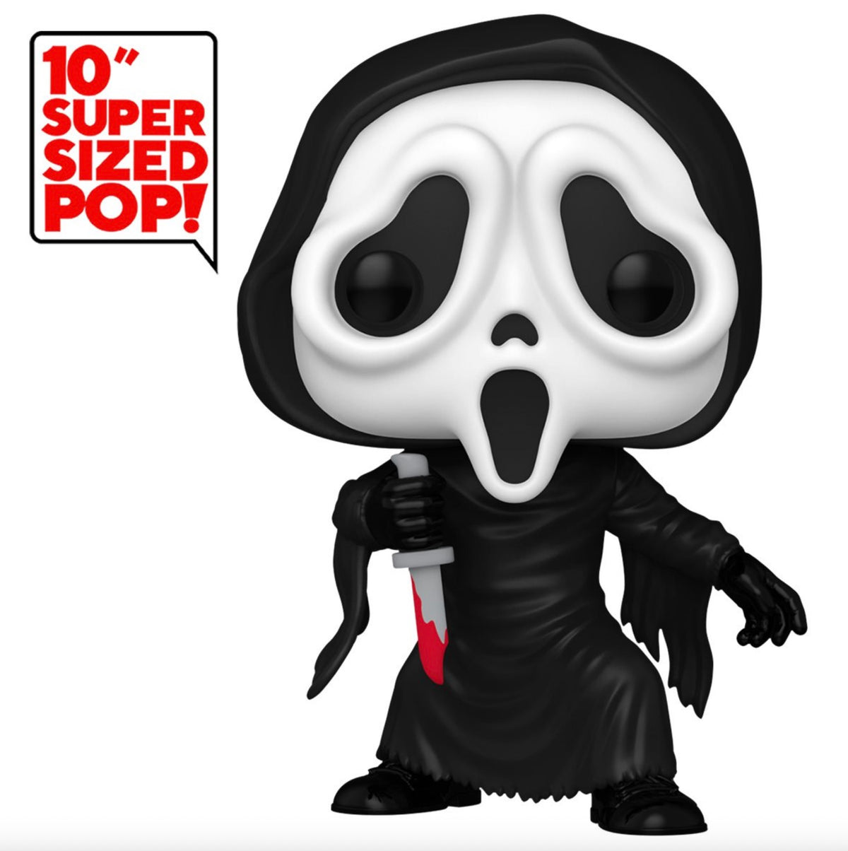 Figurine Funko Pop! Ghost Face Jumbo 25 cm avec couteau n°1608