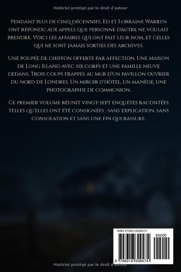 Les Dossiers Warren vol. 1 : 27 cas d'Ed & Lorraine