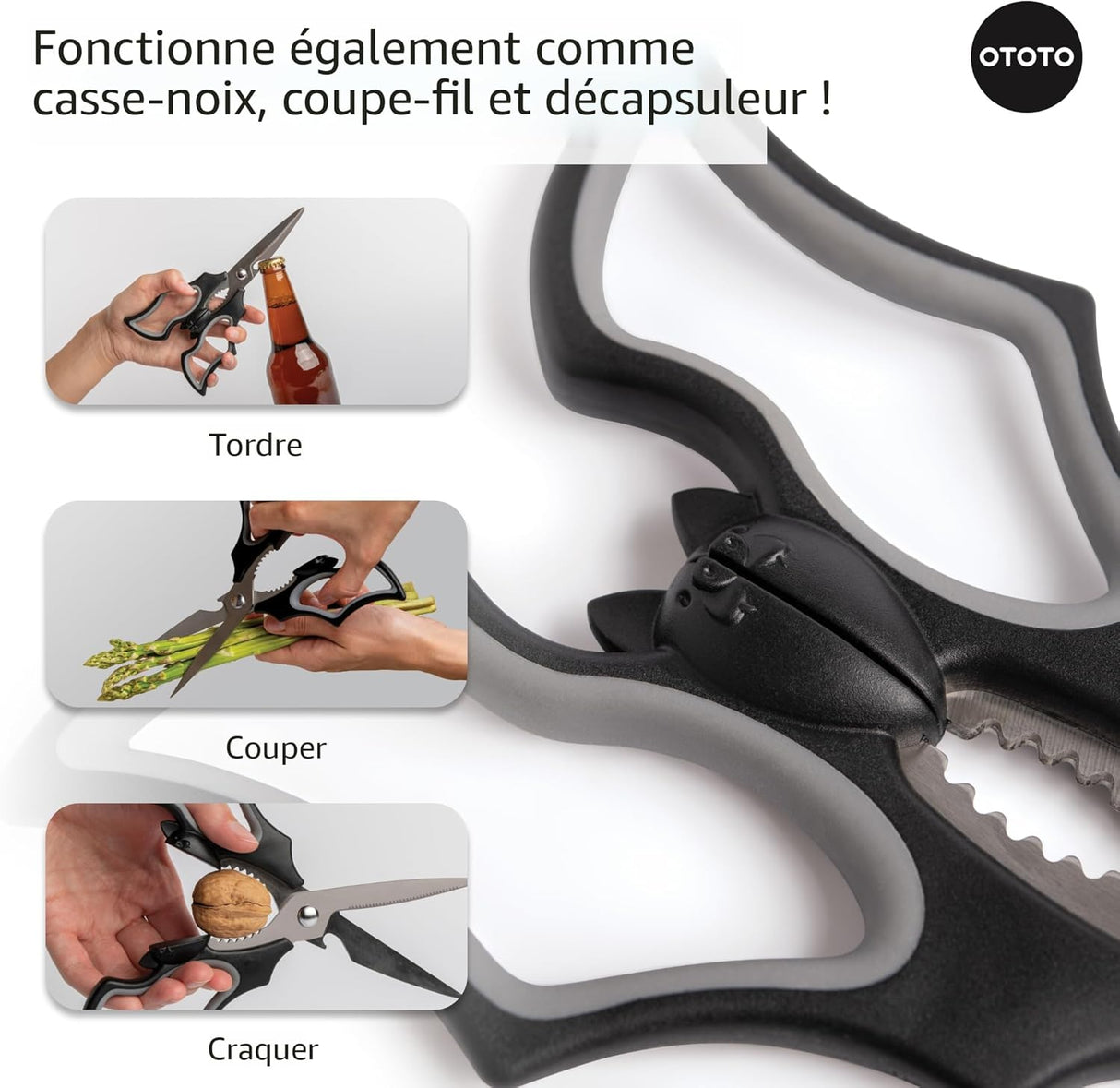 Ciseaux de cuisine de chauve-souris