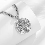 Collier de St-Benoit en argent sterling 925