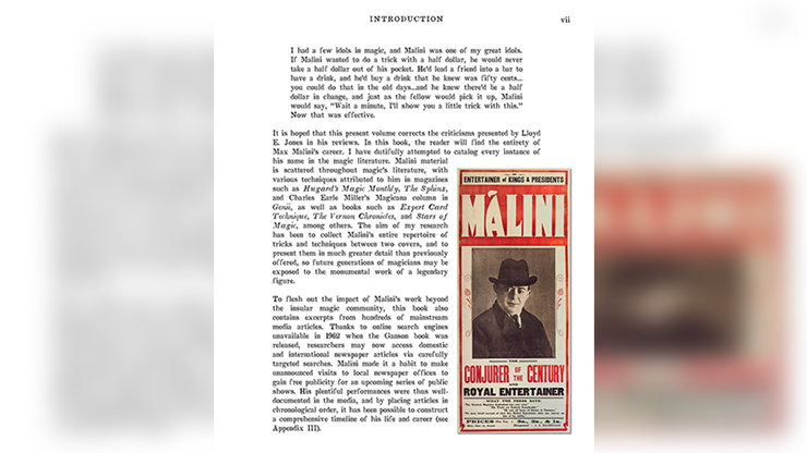 Max Malini par Steve Cohen