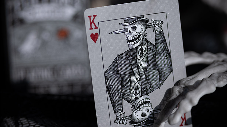 Fulton's October Tombstone Grey Playing Cards