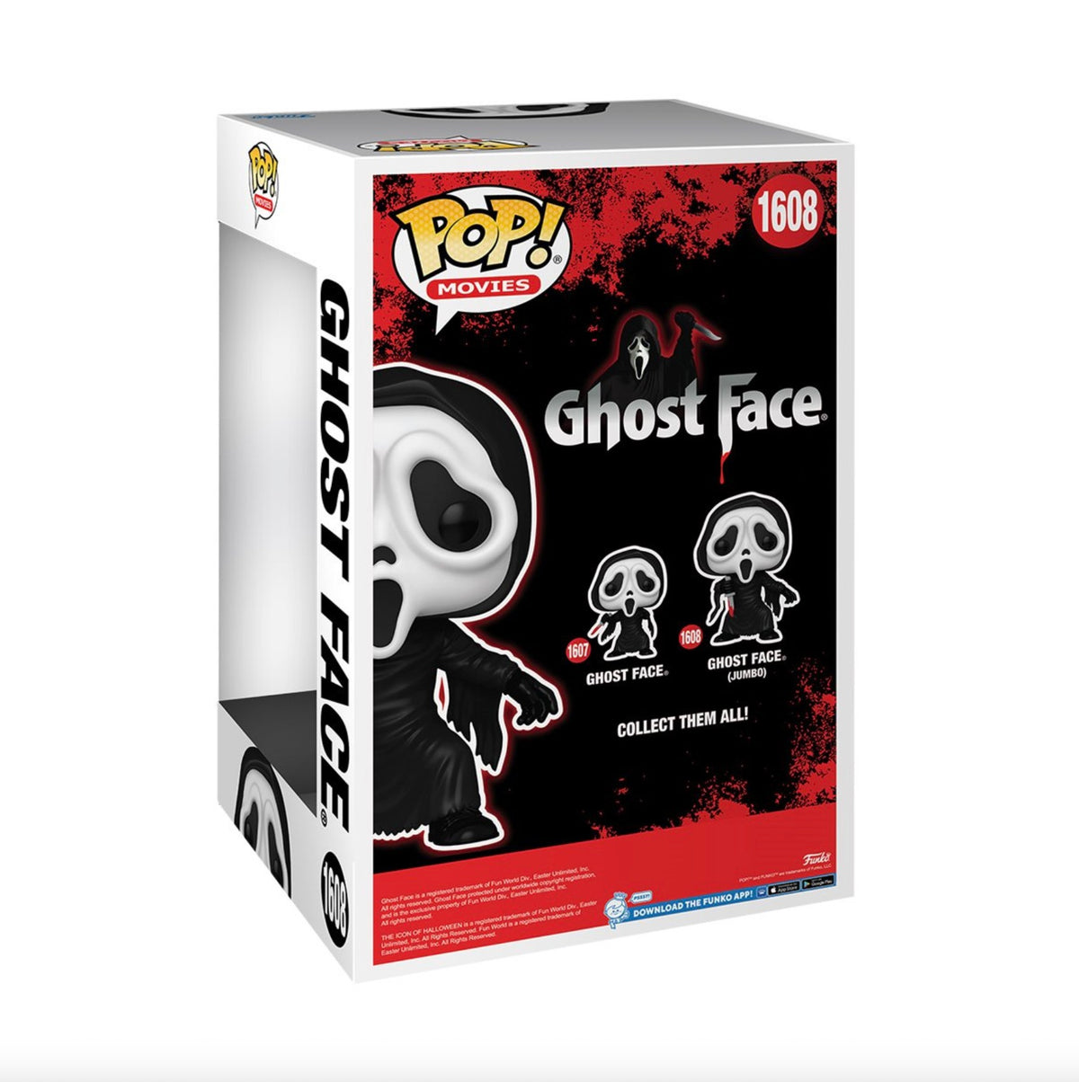 Figurine Funko Pop! Ghost Face Jumbo 25 cm avec couteau n°1608